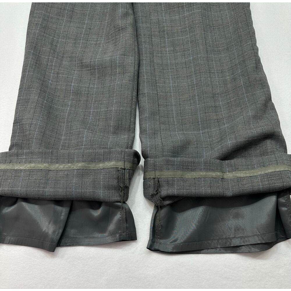 NWT LOFT Marisa Gray Plaid Wool Cuffed Trouser Pants Women’s Size 10 - Picture 13 of 13